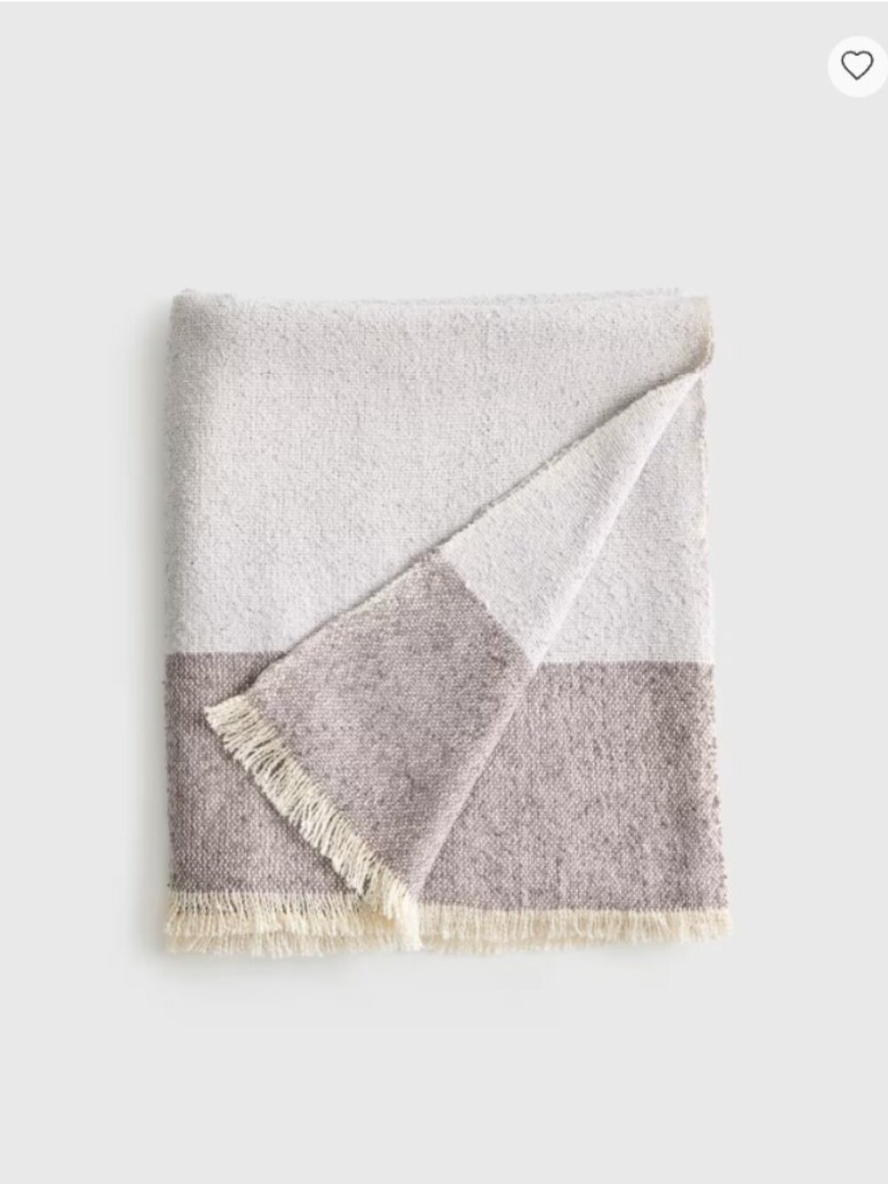 NWT! Quince Silk Cashmere Striped Boucle Throw, Mist/Graphite